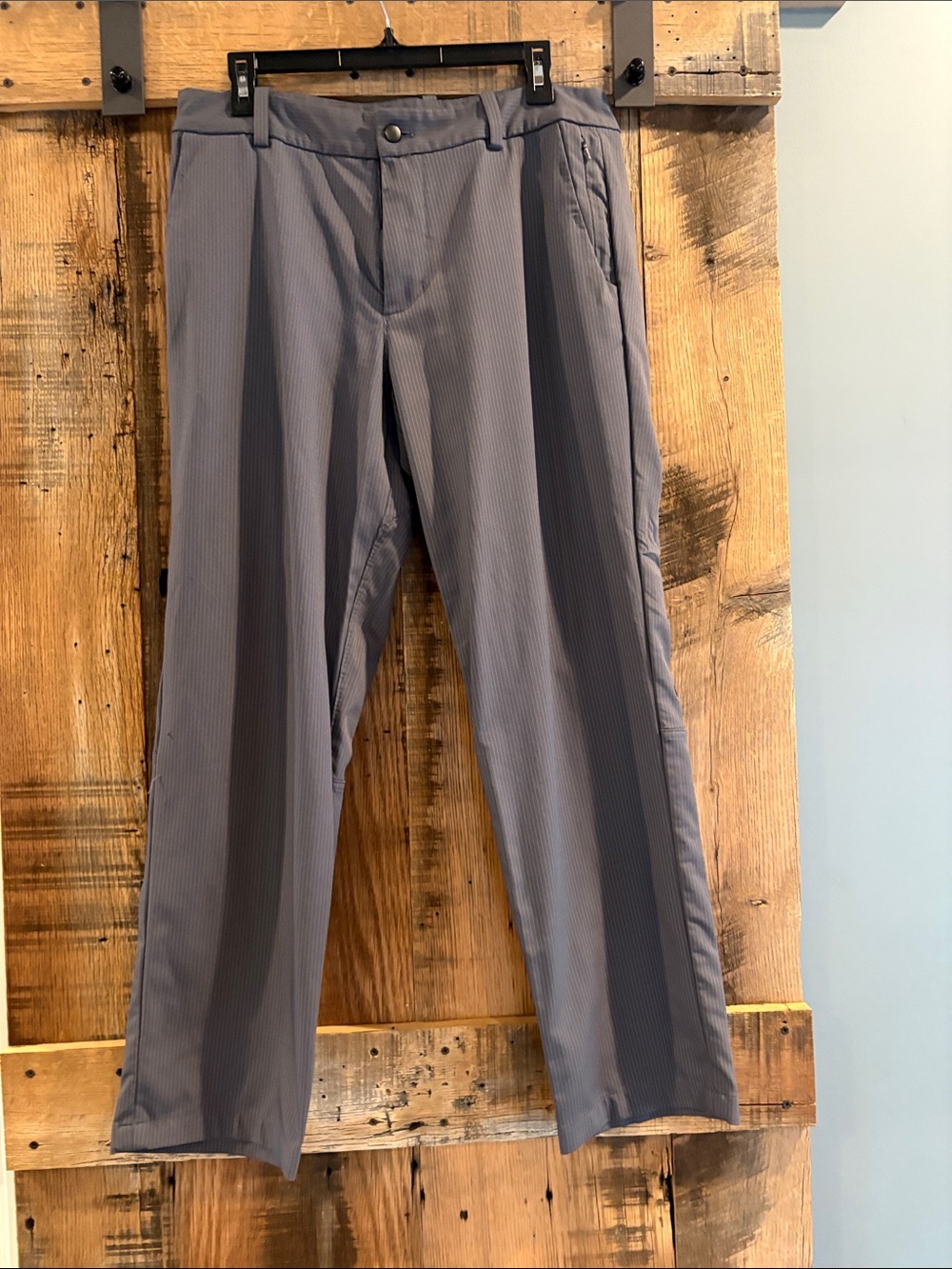 lululemon athletica Men's Slate Gray Pinstripe Dress Pants